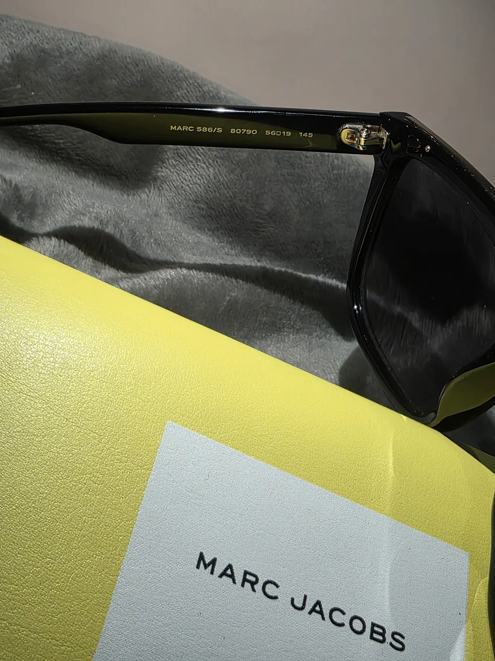 Marc Jacobs Black Oversized Square Sunglasses